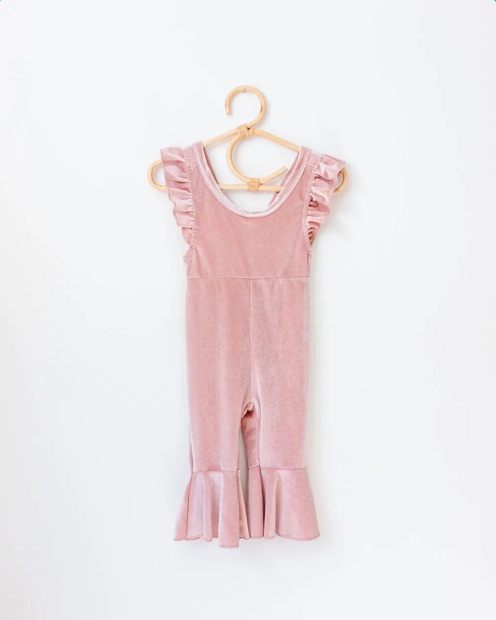 Dinah Velvet Jumpsuit in Pink