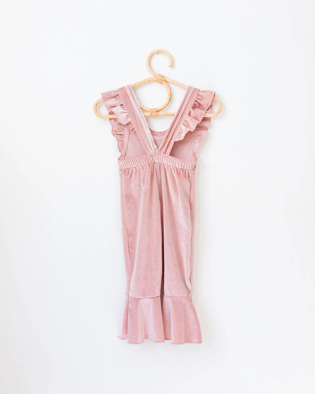 Dinah Velvet Jumpsuit in Pink