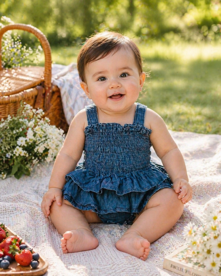 Denim Darling Romper
