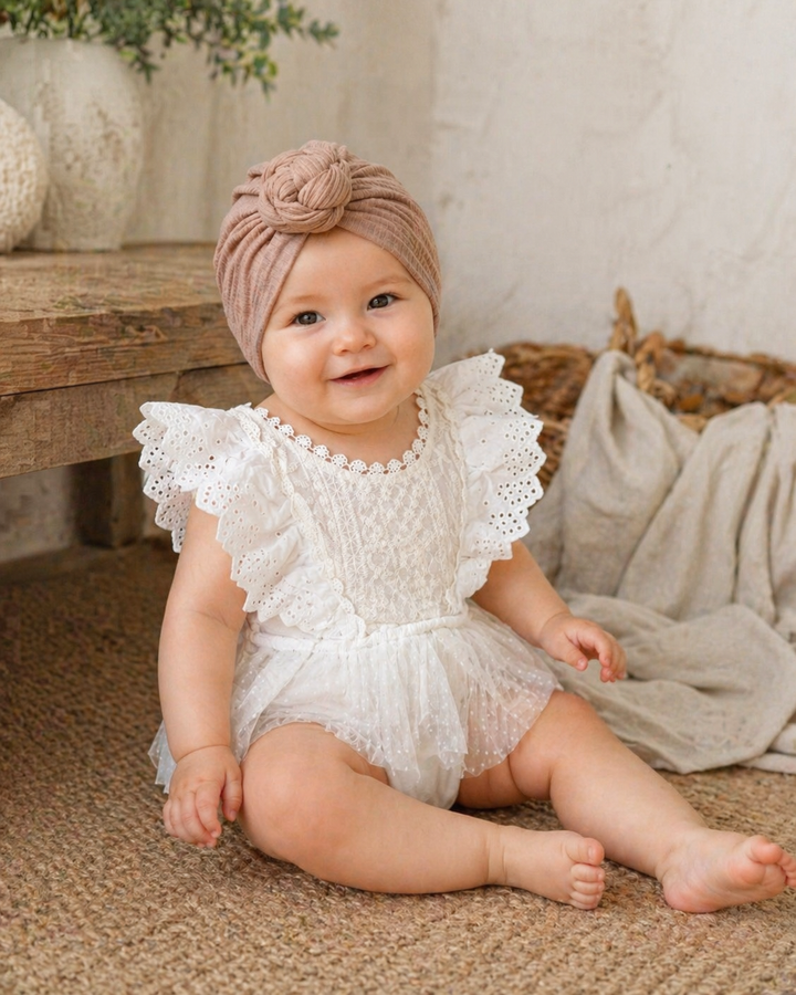 Little Knots Turban in Caramel