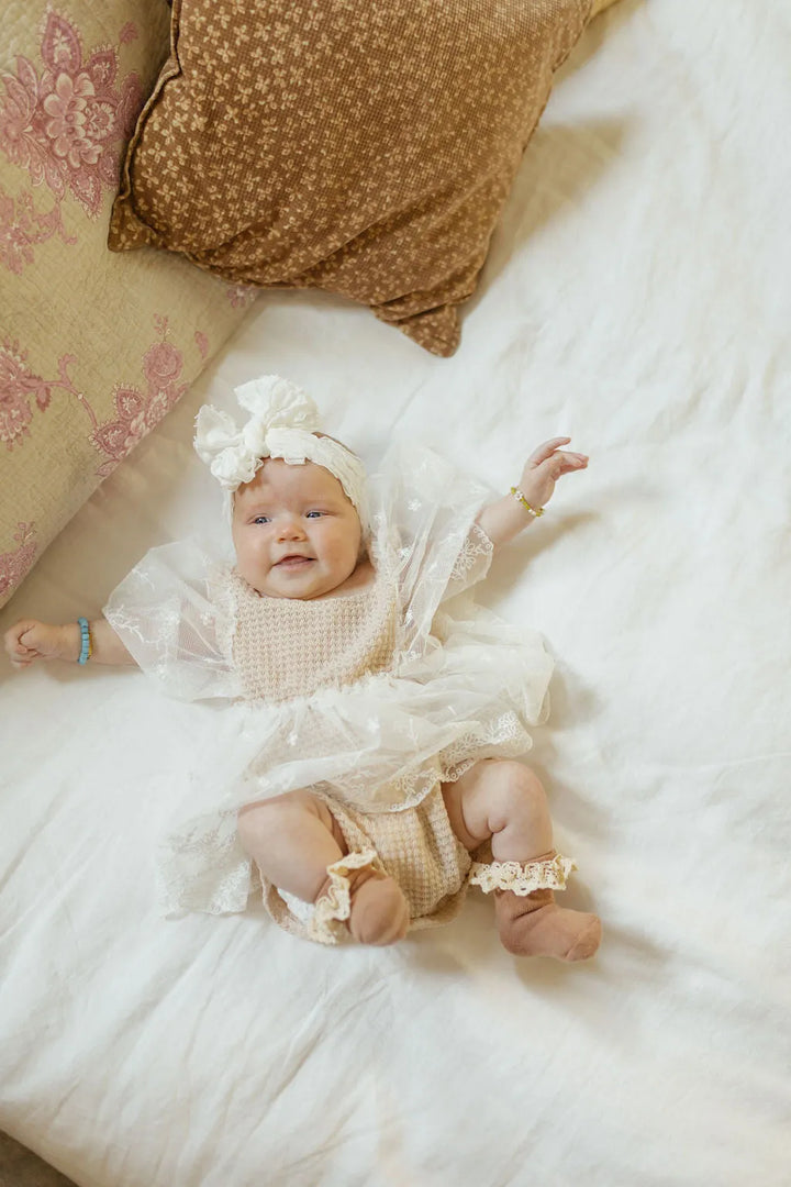 Swoon Layered Headband in White