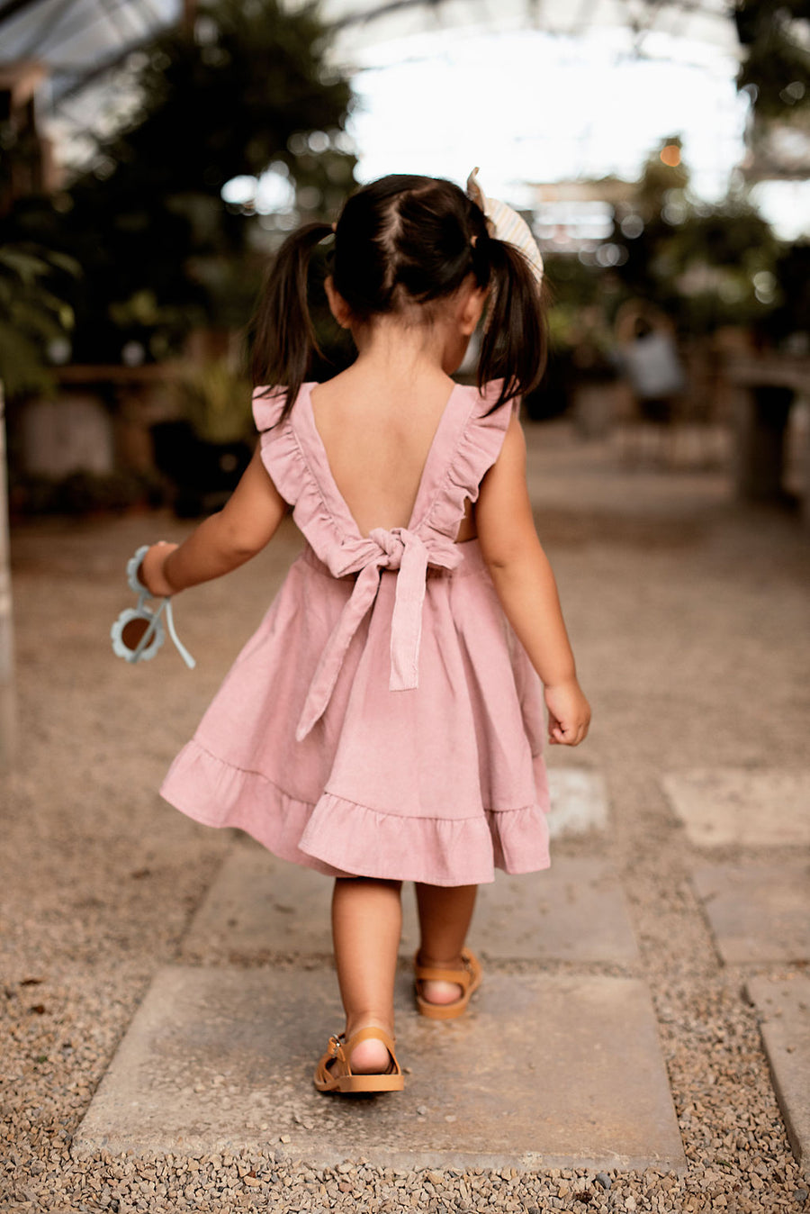 Cassia Corduroy Dress in Pink