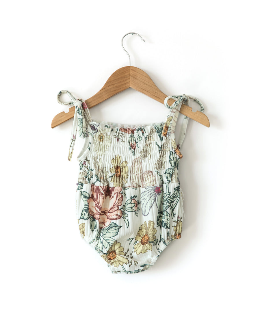 Ruby Ribbed Romper in Spring Floral – Reverie Threads