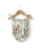 Ruby Ribbed Romper in Spring Floral - Reverie Threads