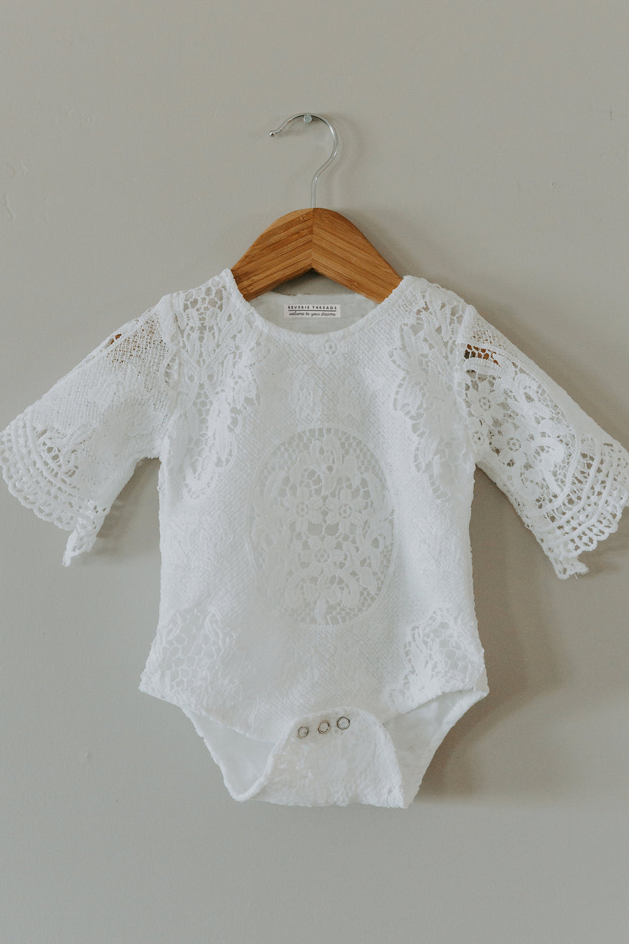 Lace Bell Sleeved Romper - Reverie Threads