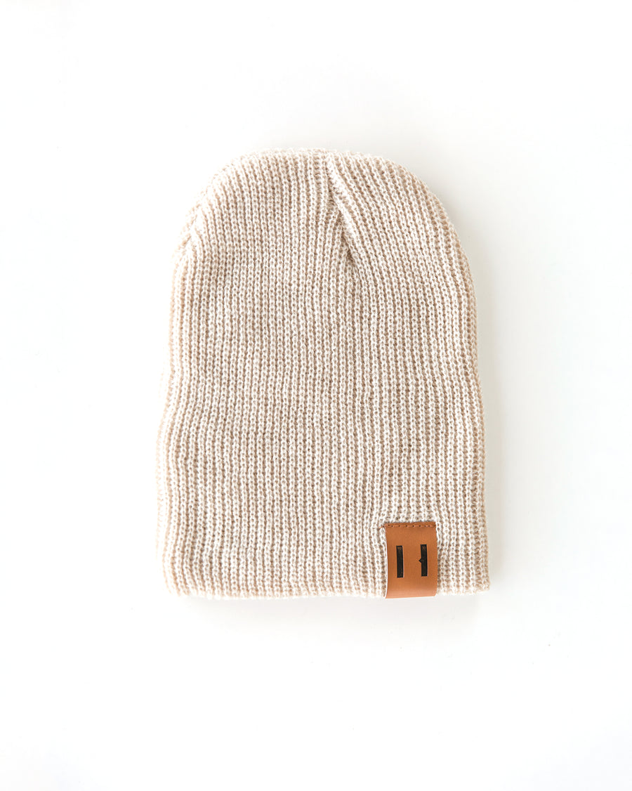 Daddy & Me Dude Beanie in Oatmeal - Reverie Threads