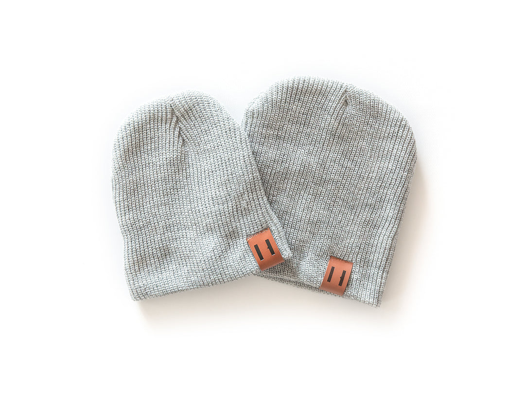 Daddy & Me Dude Beanie in Gray - Reverie Threads