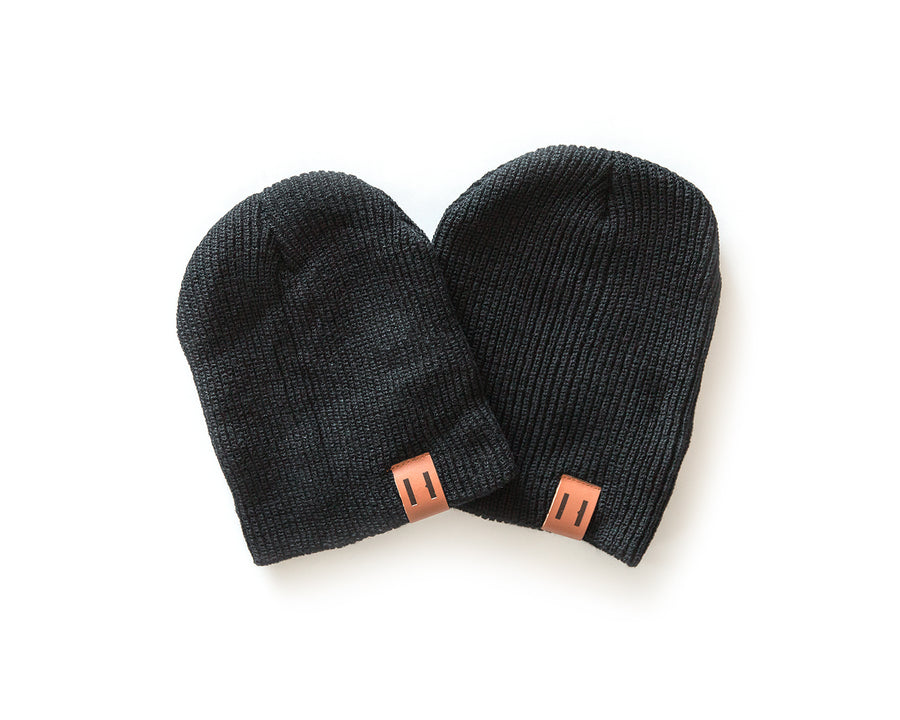 Daddy & Me Dude Beanie in Black - Reverie Threads