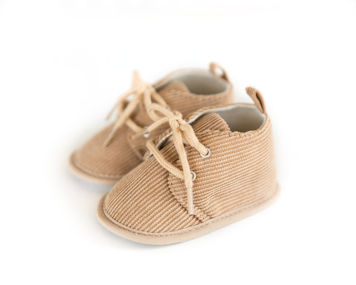 Corduroy Shoes in Beige - Reverie Threads
