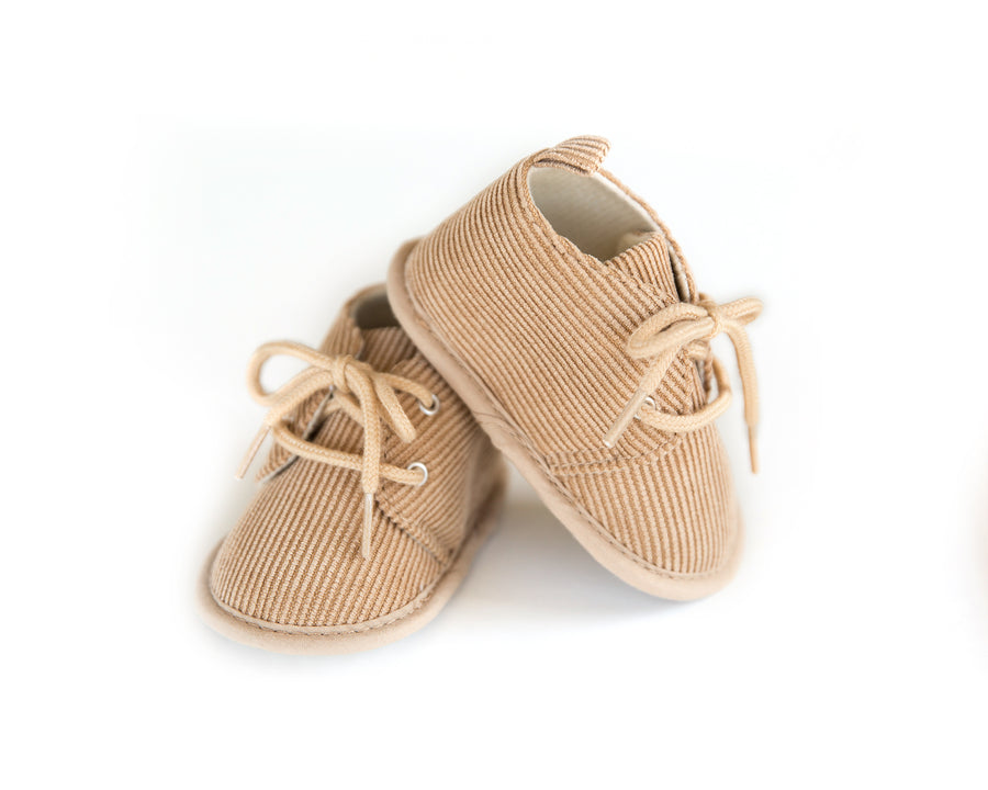 Corduroy Shoes in Beige - Reverie Threads
