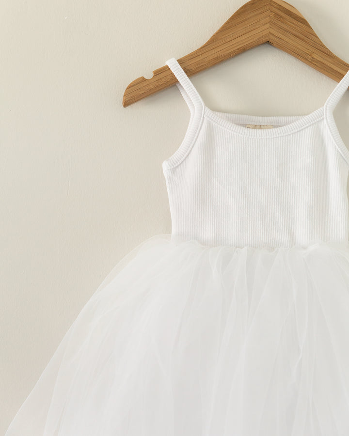 Ballerina Dress in White - Reverie Threads