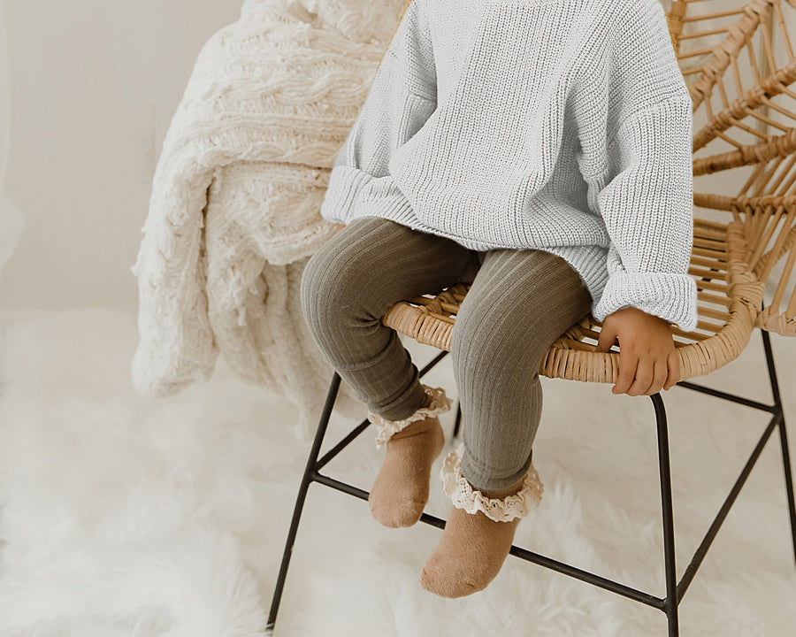 Tansy Knit Sweater in White