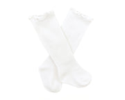 Eden Socks in White - Reverie Threads