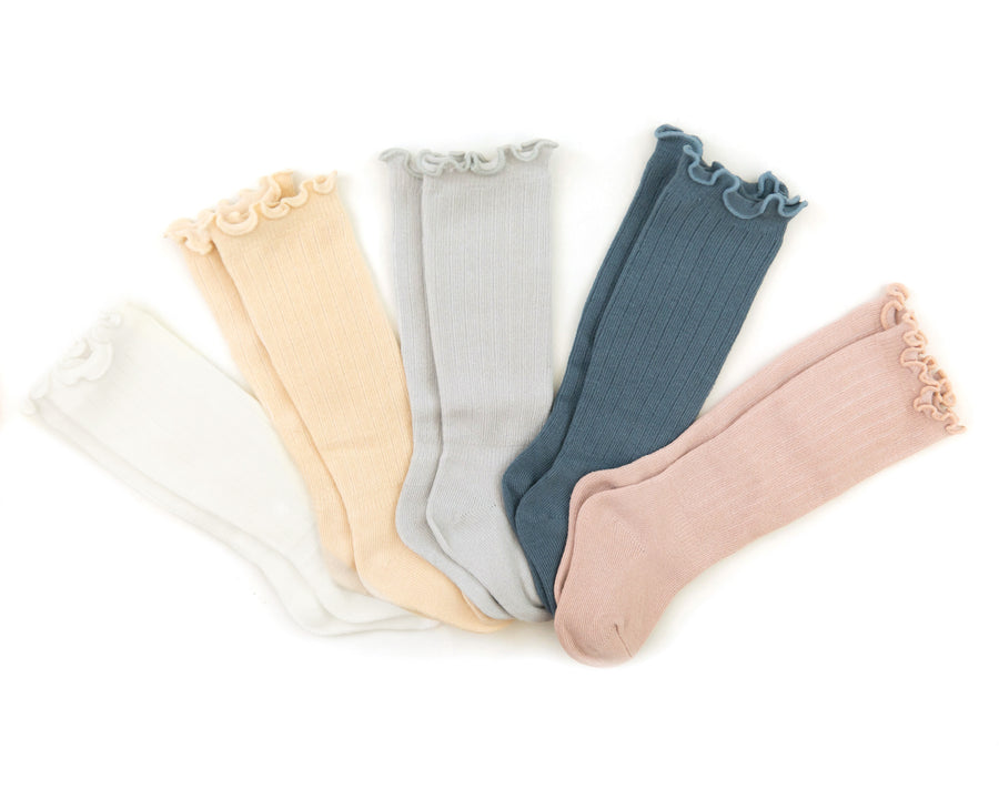 Eden Socks in White - Reverie Threads